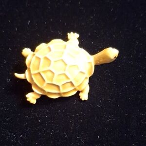 Yellow Turtle Brooch